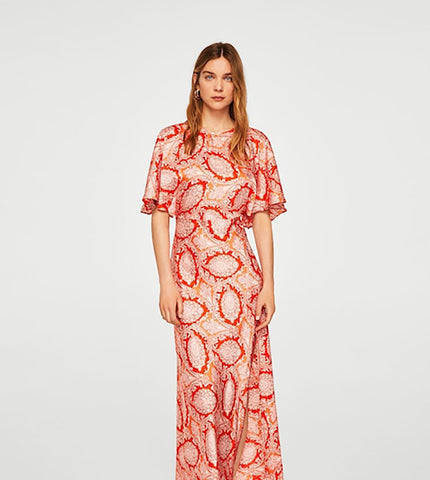 Polka dot midi dress