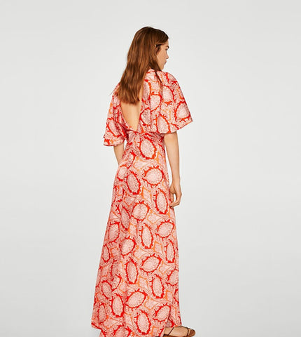 Polka dot midi dress